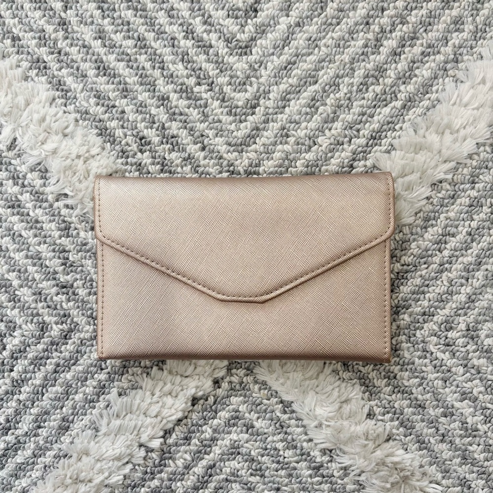 Zoppen Rose Gold RFID Blocking Travel Clutch Passport Holder